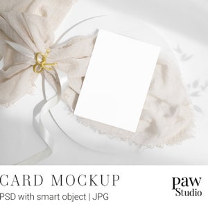 Kartenmodell, Nursery Card Mockup, Blanko-Karte Mockup, 13x18 Karte Mockup, PSD Mockup, Mockup Vorlage, Einladung Mockup, Hochzeit Mockup, Süßes Mockup