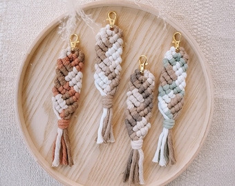 Macramé Keychains | Boho Keychain | Purse Charm | Backpack Charm | Gifts For Her