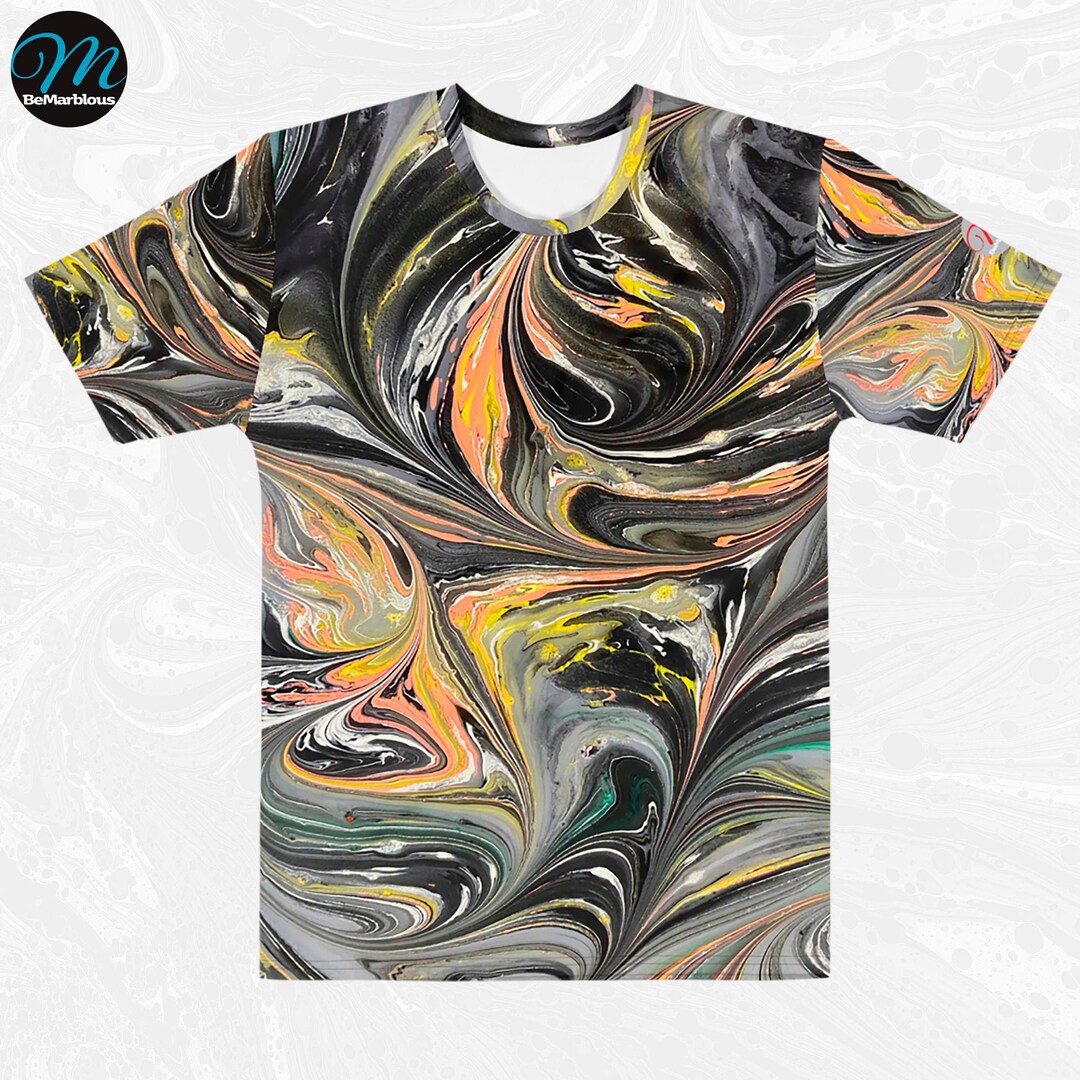 Marbled T-shirt by Bemarblous - Etsy