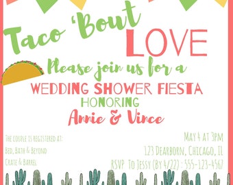 Taco Bout a Fiesta Wedding Shower Template