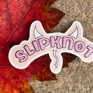 Pinker Slipknot Teufel Sticker