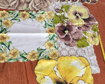 Vintage Autumn Hankerchiefs