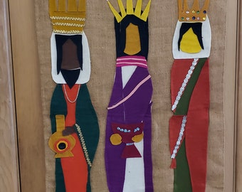 3 Kings of Christmas wall hanging