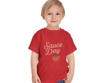 Sauce Day Toddler T-Shirt | Cute Kids Tee, Baby Gift, Birthday Outfit, Summer Wear, Fun Foodie Apparel