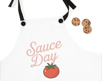 Sauce Day Apron for Chefs, Cooking Gift, Kitchen Accessory, BBQ Apron, Foodie Apron, Holiday Gift