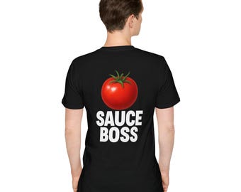 Sauce Boss Unisex T-Shirt - Fun Gift for Foodies, BBQ Lovers, Chefs, Cooking Enthusiasts, Casual Wear