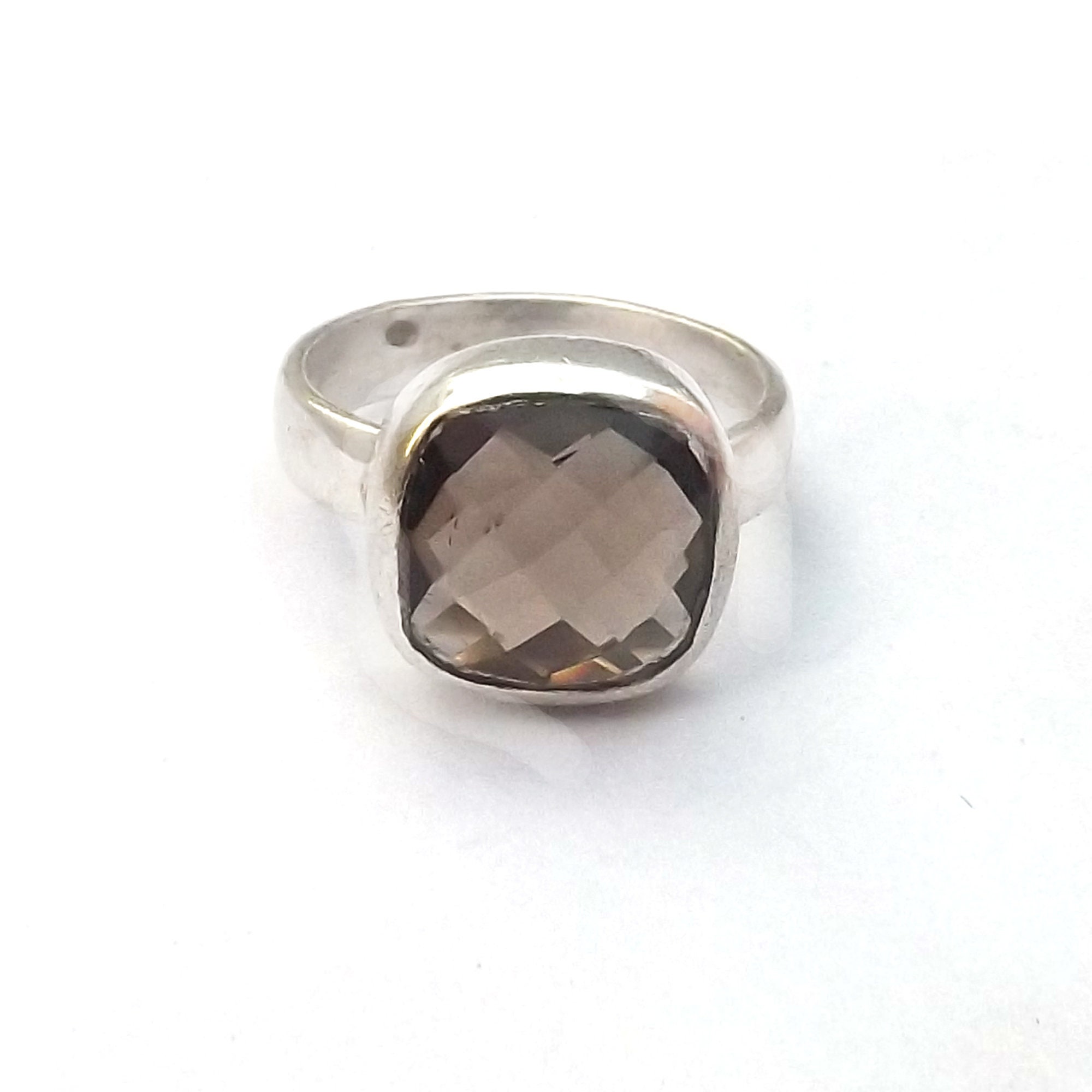 指輪・リング [COLDFRAME] SMOKY QUARTZ CHUNKY SQUARE RING SMOKY QUARTZ CHUNKY SQUARE RING