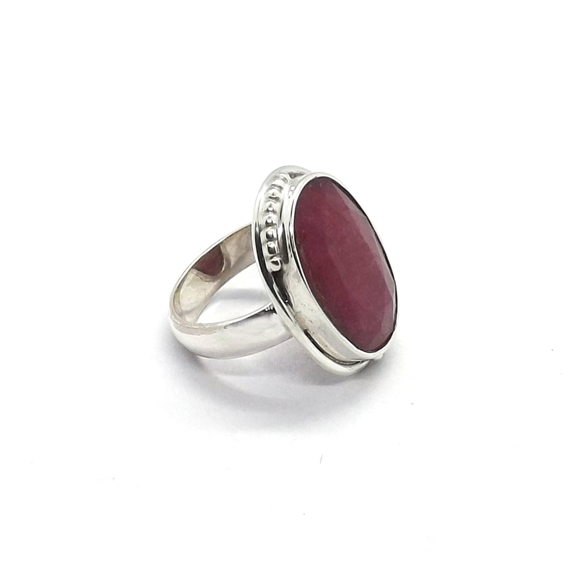 Red Beryl Faceted 925 Sterling Silver Handmade Ring*solid Silver Ring ...