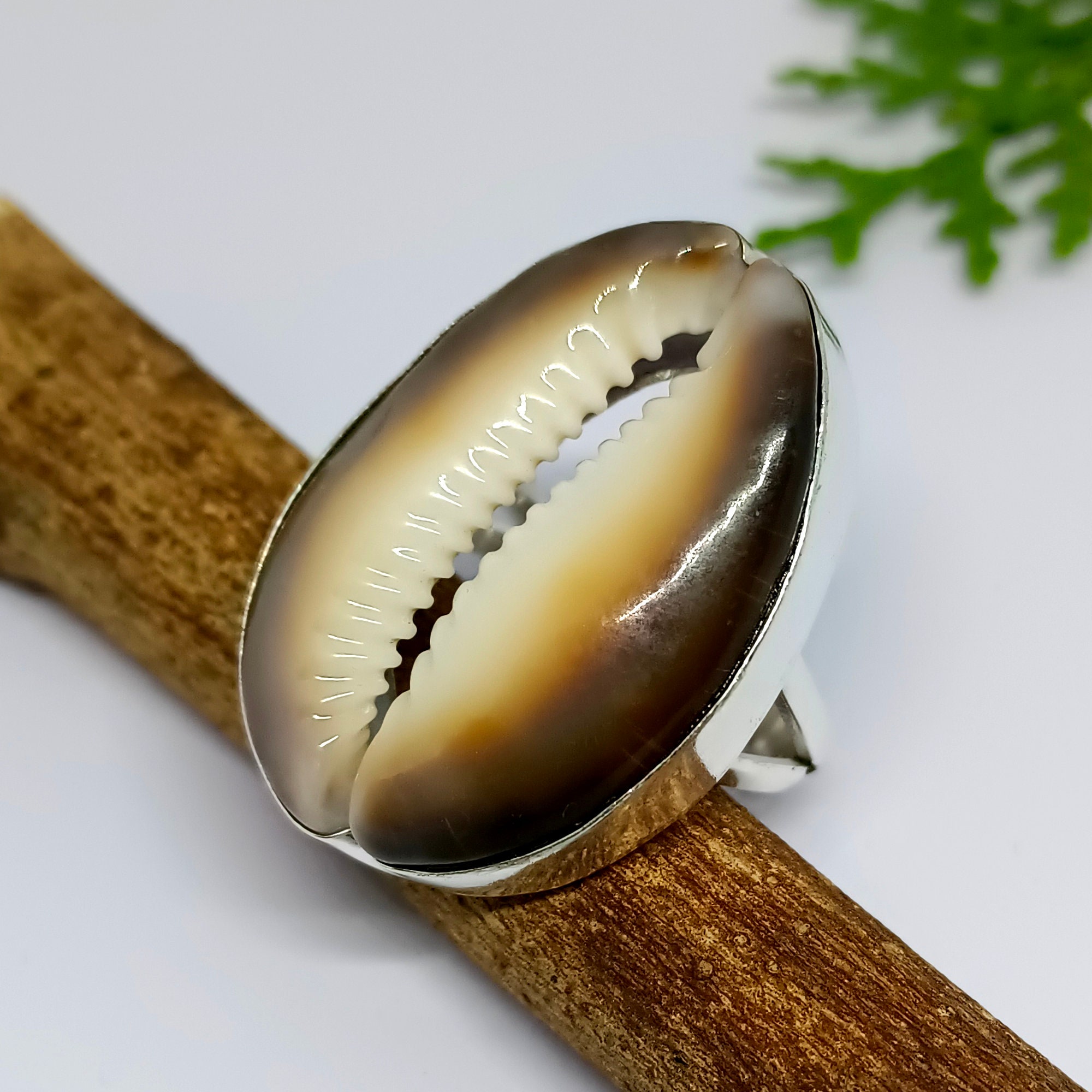 Shell 925 Ring Cowrie Shell 925 Sterling Silver Ring, Handmade Boho Jewelry - Etsy
