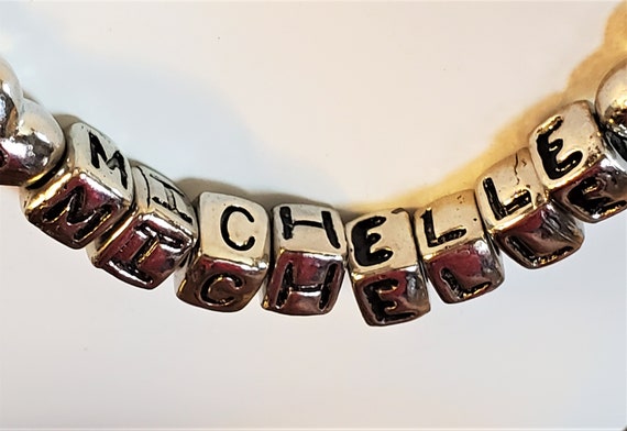 Silver Toned Personalized Michelle Necklace With … - image 4