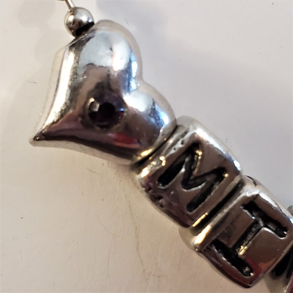 Silver Toned Personalized Michelle Necklace With … - image 5