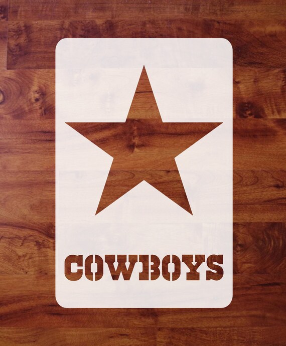 Mylar Stencil Dallas Cowboys Logo Airbrush Paint Pumpkin Etsy