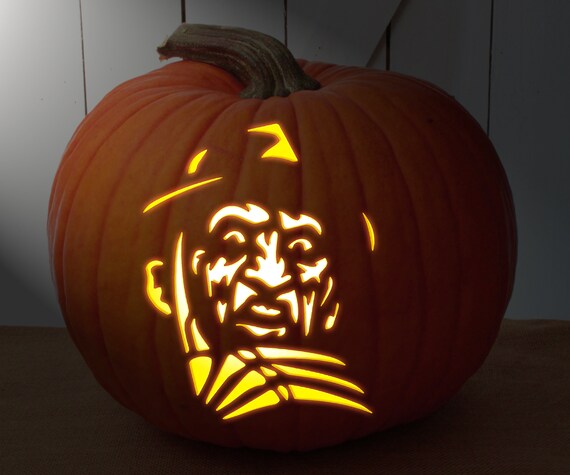 Mylar Halloween Stencil Freddy Krueger Nightmare On Elm Etsy