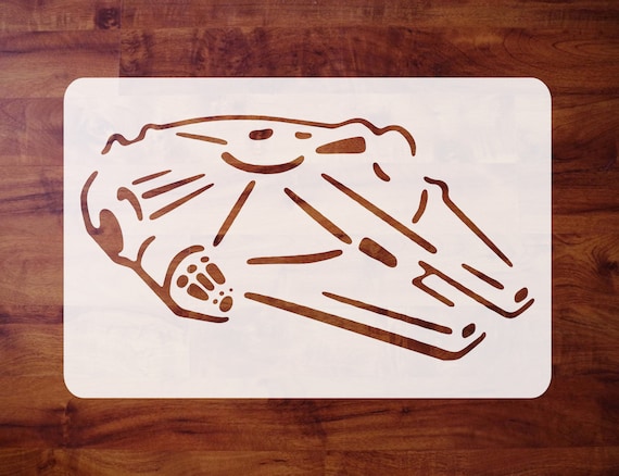 Mylar Star Wars Stencil Millennium Falcon Pumpkin Airbrush