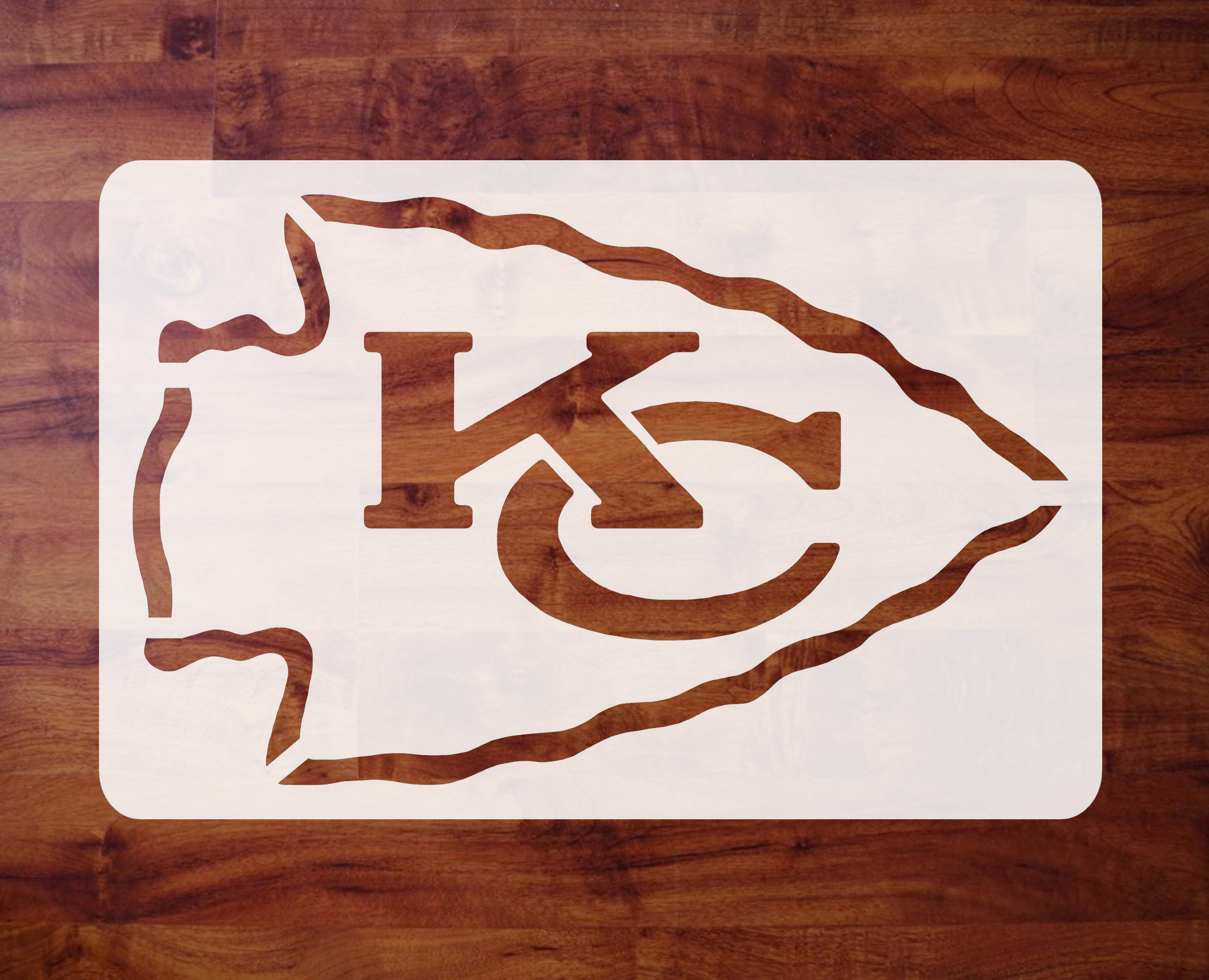 Mylar Stencil Kansas City Chiefs Logo Airbrush Paint Etsy