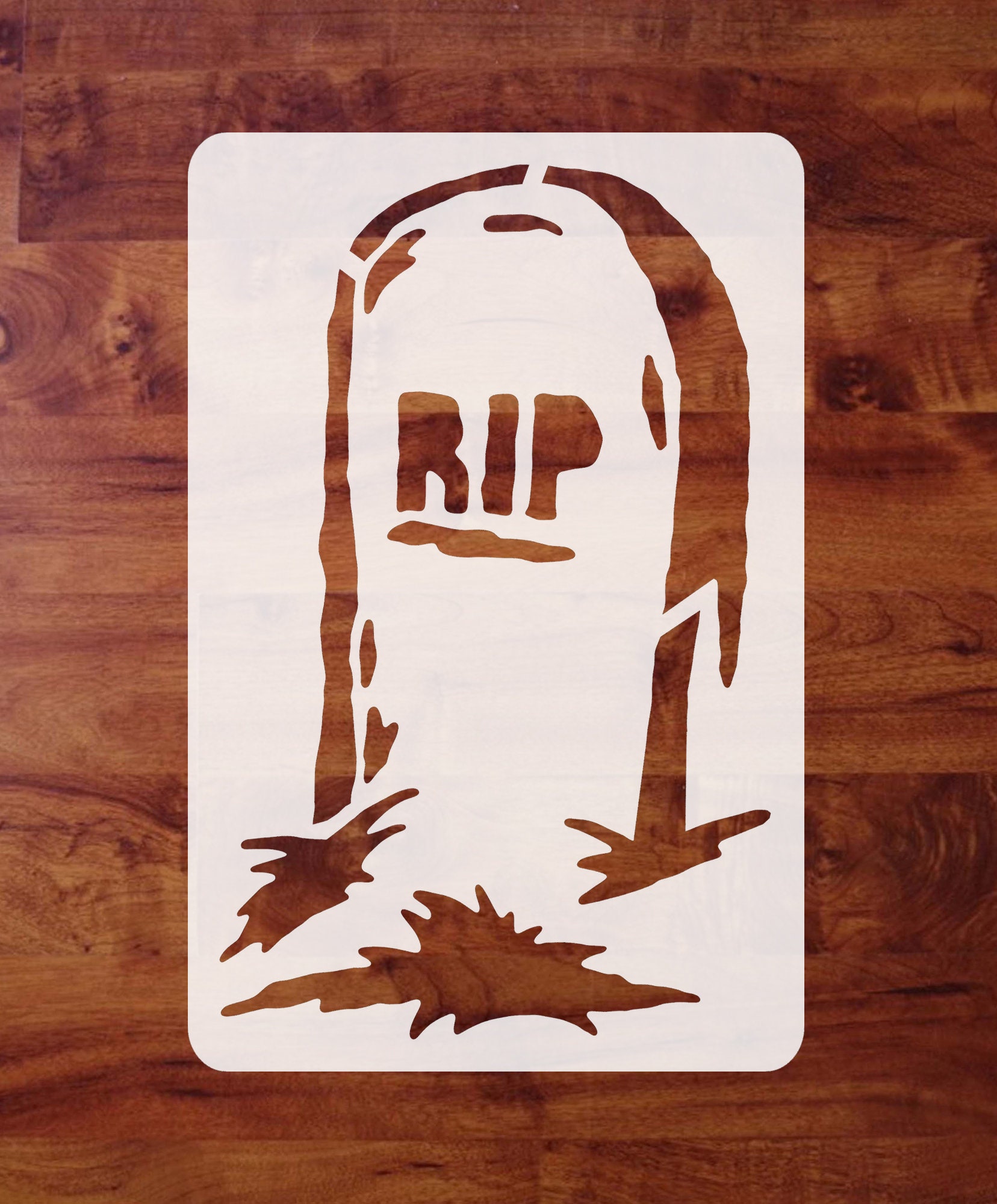 Mylar Halloween STENCIL Tombstone Gravestone Headstone | Etsy