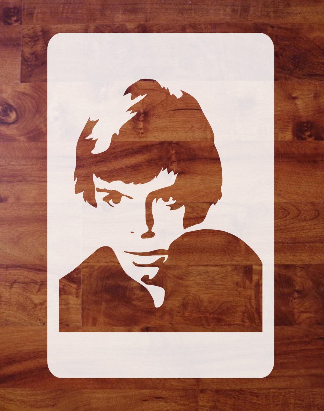 Mylar Star Wars Stencil Luke Skywalker Young for Painting