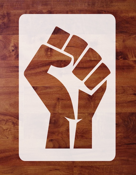 Revolution Fist Stencil