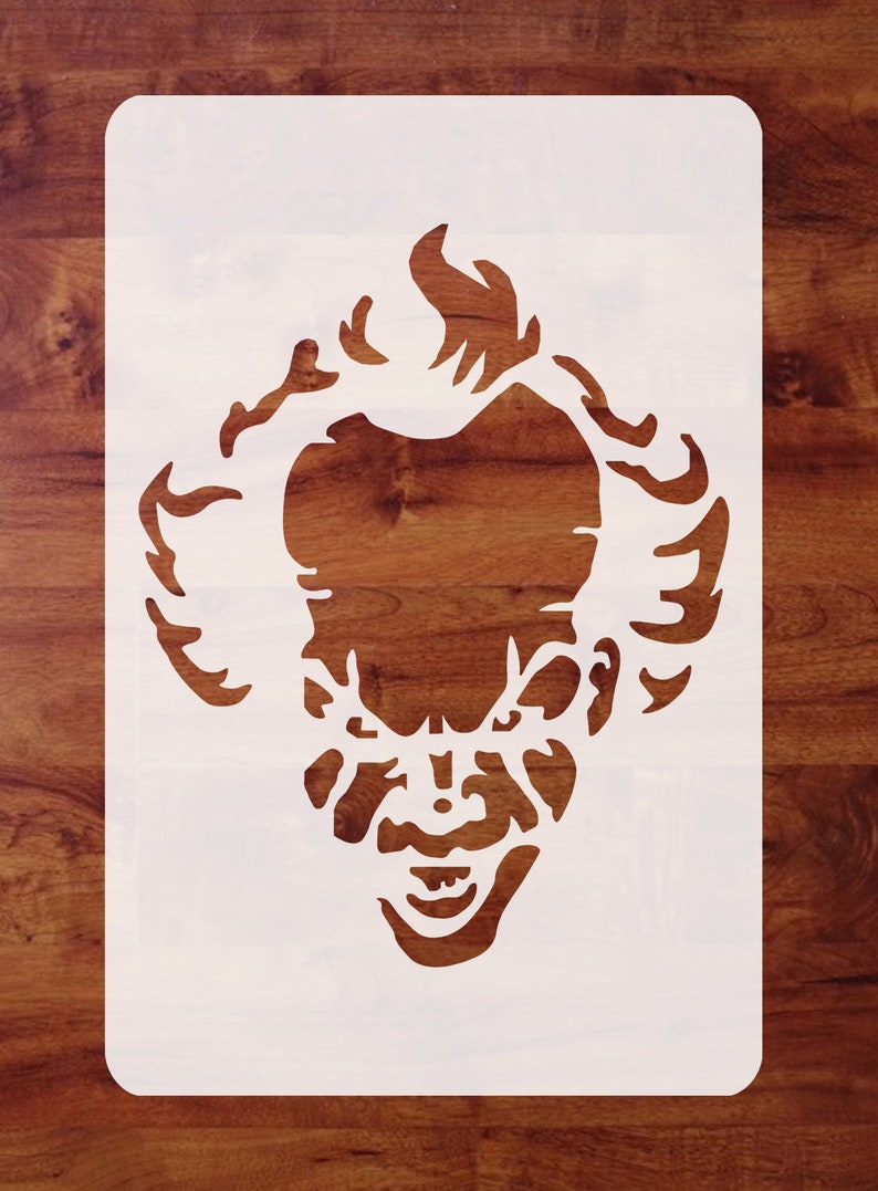 Mylar Halloween STENCIL Pennywise The Clown It 2019 For Etsy mylar-halloween-stencil-pennywise-the-clown-it-2019-for-etsy