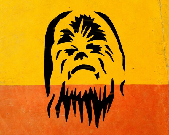 Mylar Star Wars Stencil Chewbacca Chewy for Painting - Etsy Norway