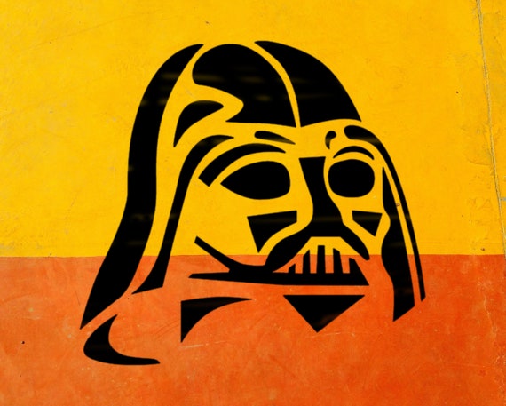 Darth Vader Face Stencil