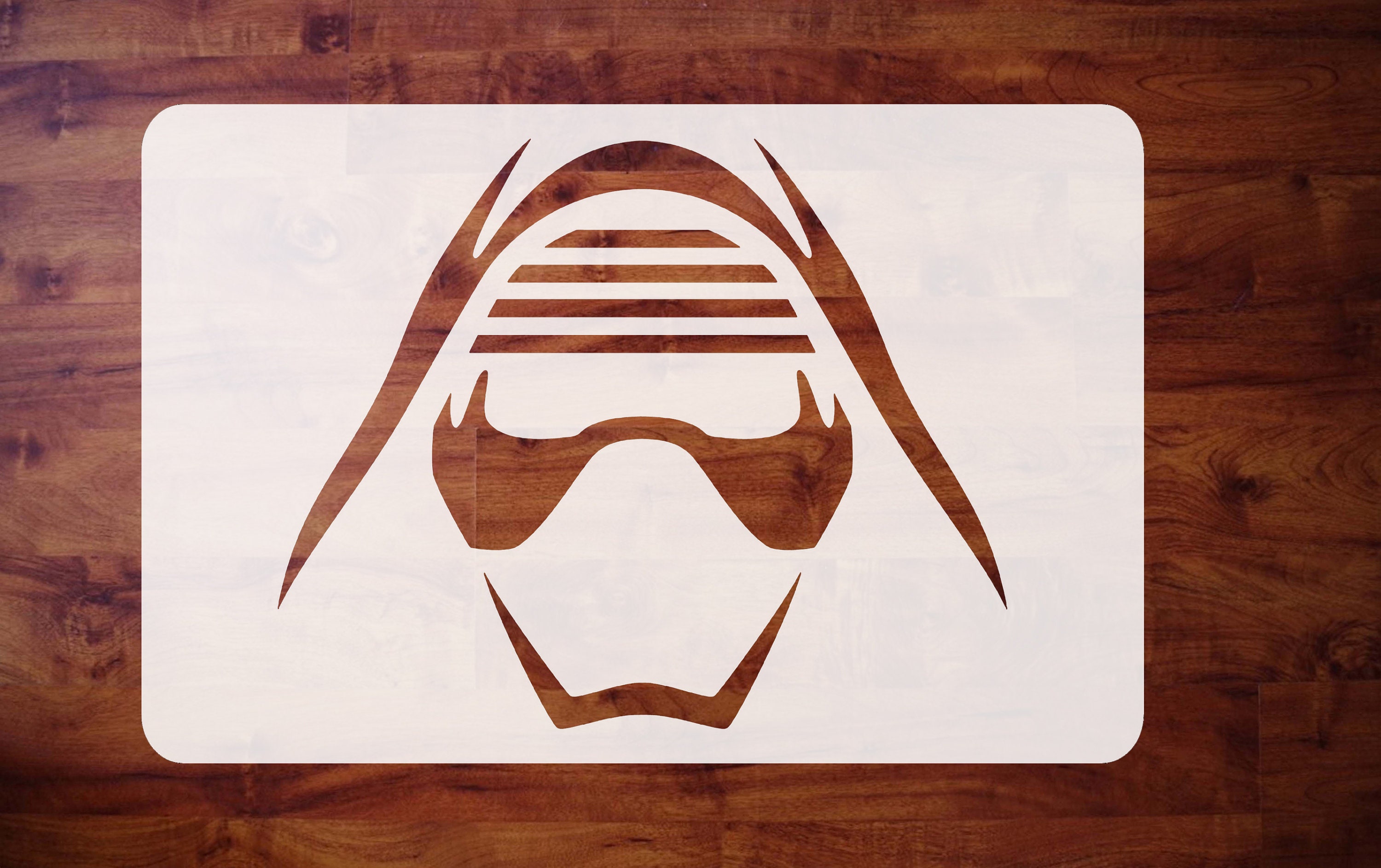 Mylar Star Wars Stencil Kylo Ren Face the Rise of Etsy