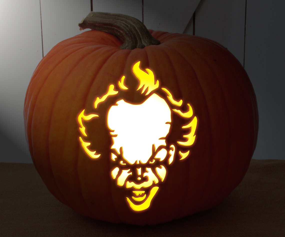 Mylar Halloween STENCIL Pennywise The Clown It 2019 For Etsy