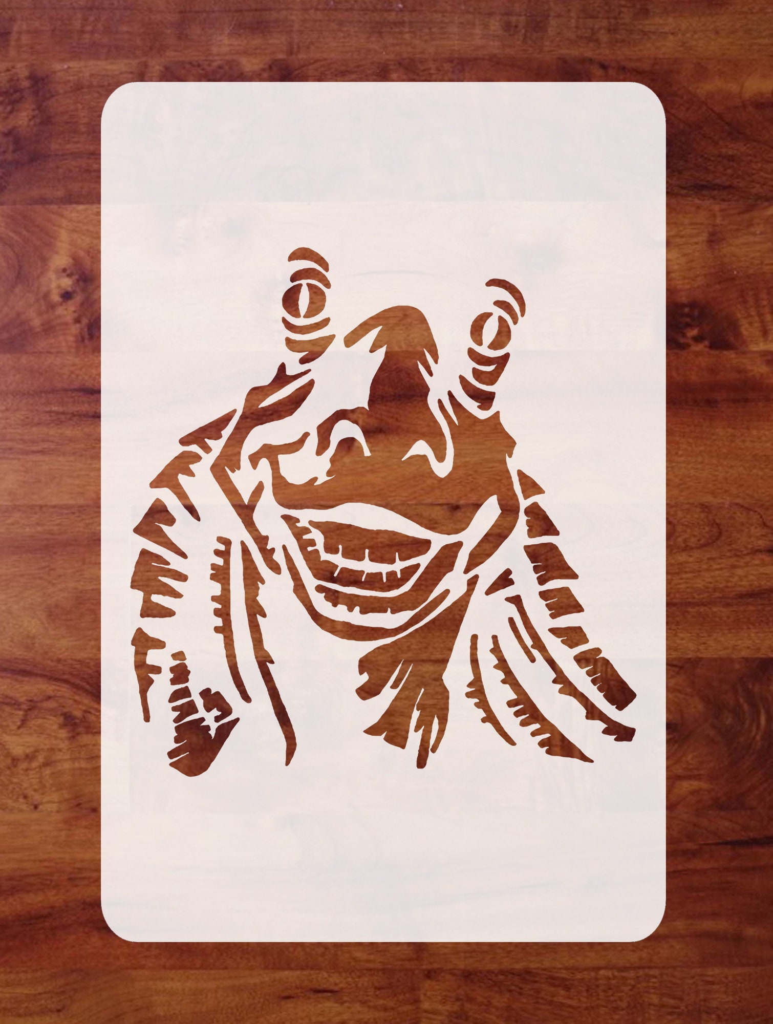 mylar star wars stencil jar jar binks for painting etsy sweden