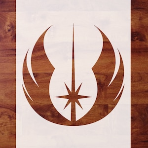 Mylar Star Wars Inspired Stencil, Jedi Order Symbol, Crest, Airbrush, Paint, Pick 1 of 6 Sizes, FREE SHIPPING