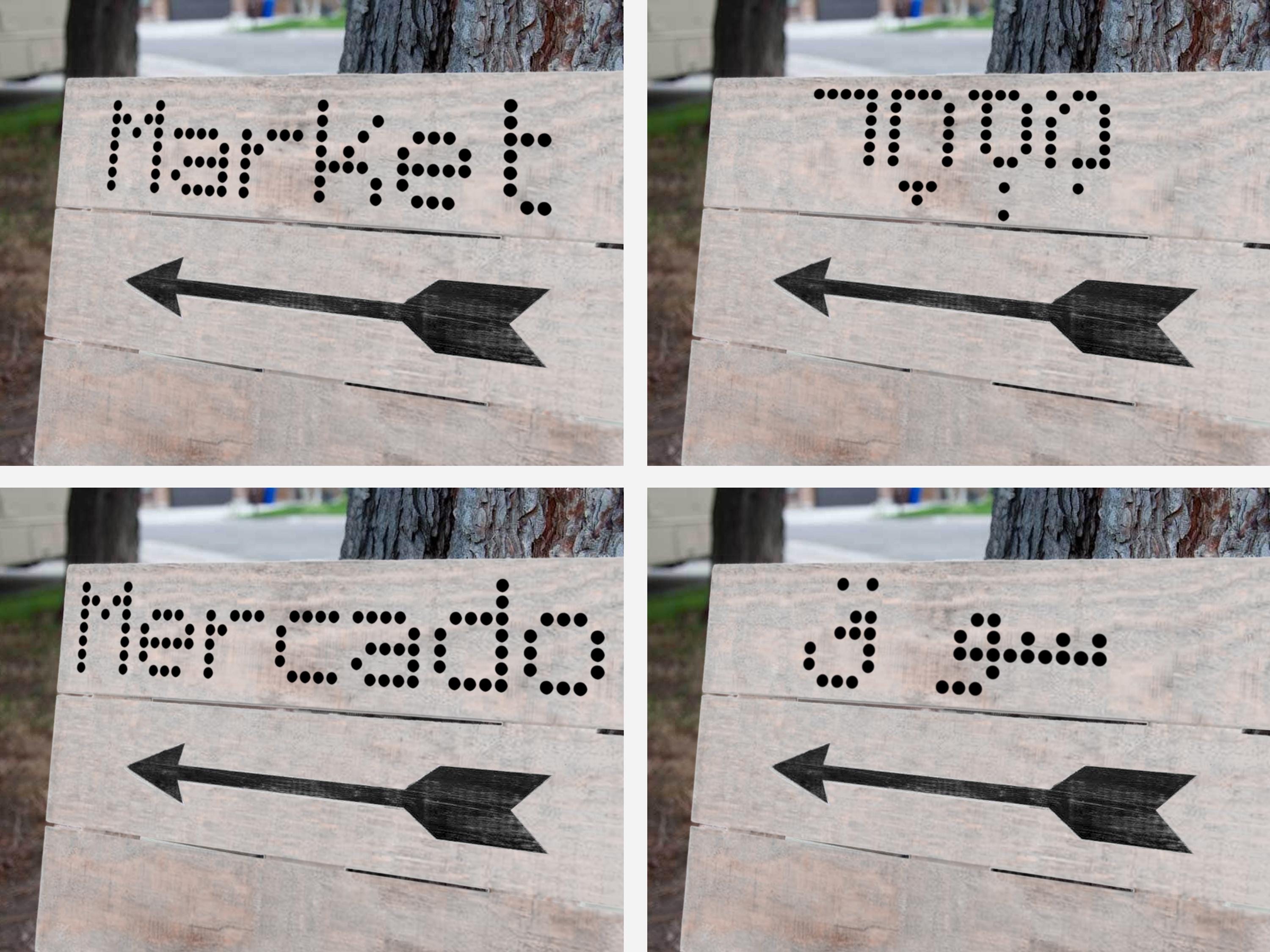 Mylar Signs Universal Letter Stencil, Mylar, Signs, Multi Language, Numbers ...