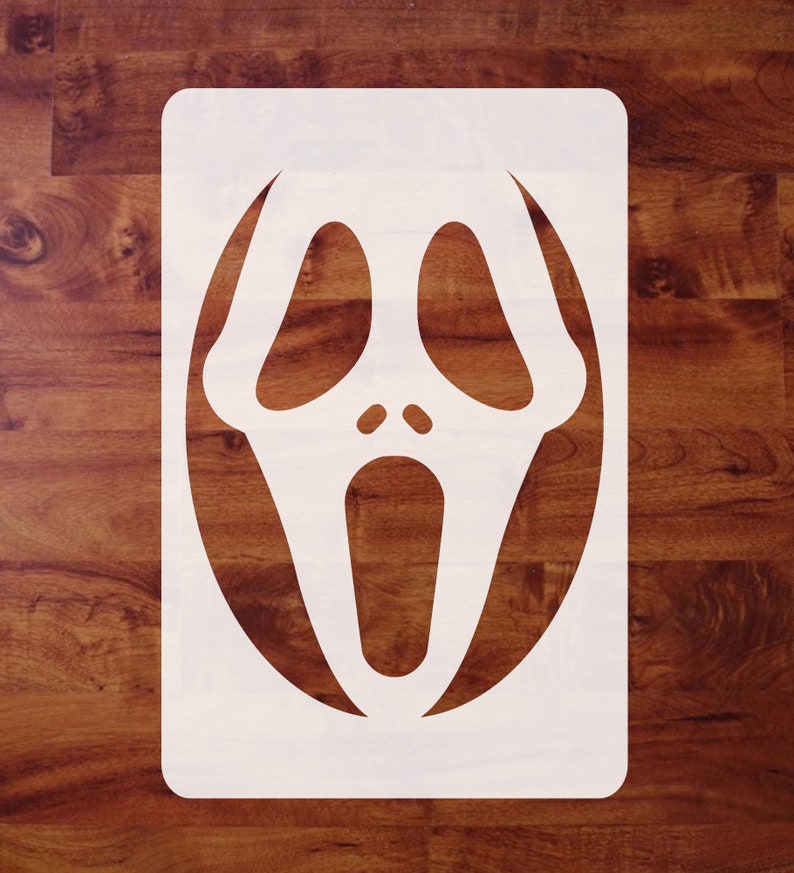 Mylar Halloween STENCIL Scream Ghost Face Mask For Pumpkin Etsy mylar-halloween-stencil-scream-ghost-face-mask-for-pumpkin-etsy