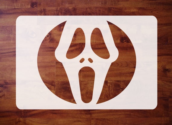 Mylar Halloween STENCIL Scream Movie Ghost Face Mask For Etsy mylar-halloween-stencil-scream-movie-ghost-face-mask-for-etsy