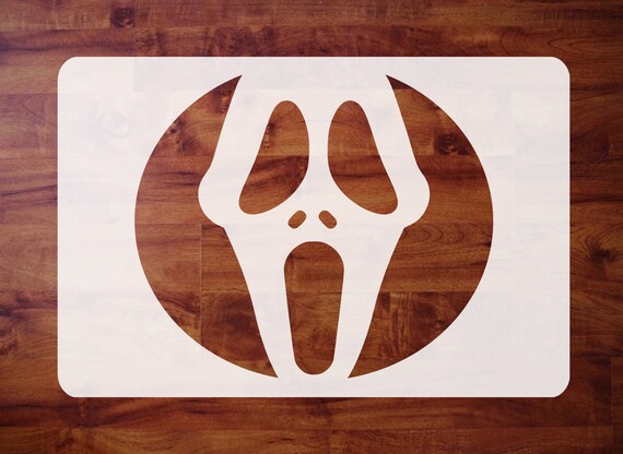 Mylar Halloween STENCIL Scream Movie Ghost Face Mask For Etsy