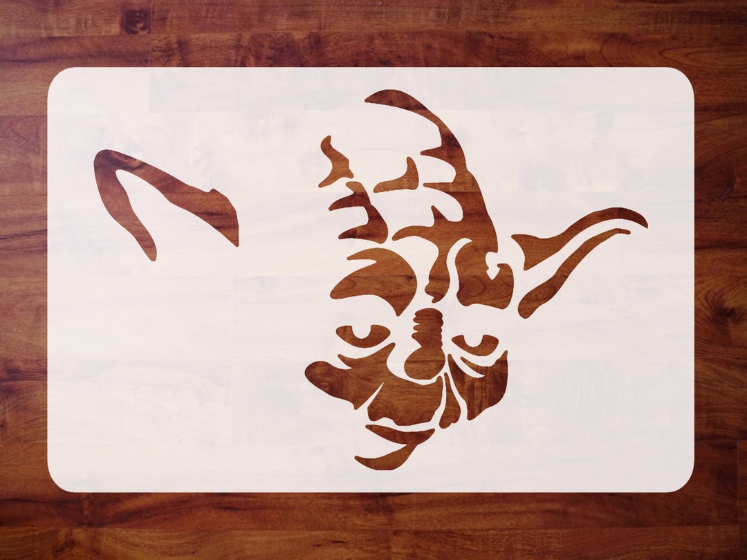 Mylar Star Wars Stencil Yoda Face for Painting