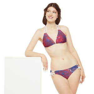 Acrylic #13 Strappy Bikini Set (AOP)