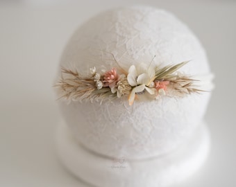 Diadema para bautismo de bebé/accesorios para recién nacido/accesorios para el cabello de boda/accesorios para fotos de niños/moda para bebé/regalo de cumpleaños/diadema de flores