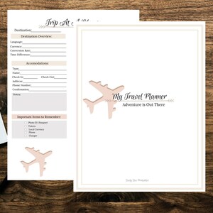 Travel Planning Printable
