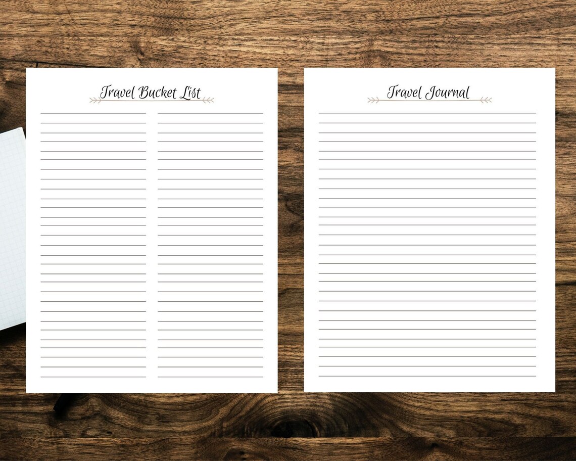 Travel Planning Printable - Etsy