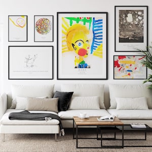 Impressão de arte infantil personalizada: desenho infantil personalizado, arte de parede exclusiva (opção digital)