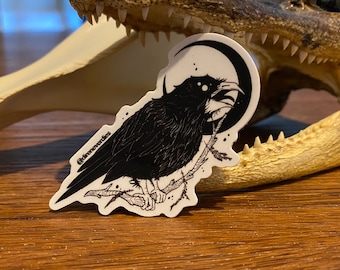 Sticker corbeau découpé
