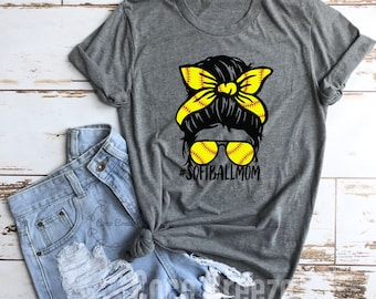 Softball Mom Bun - unisex tshirt. softball mom shirt, softball shirt, baseball shirts, softball womens, baseball shirt, tball shirt, sports