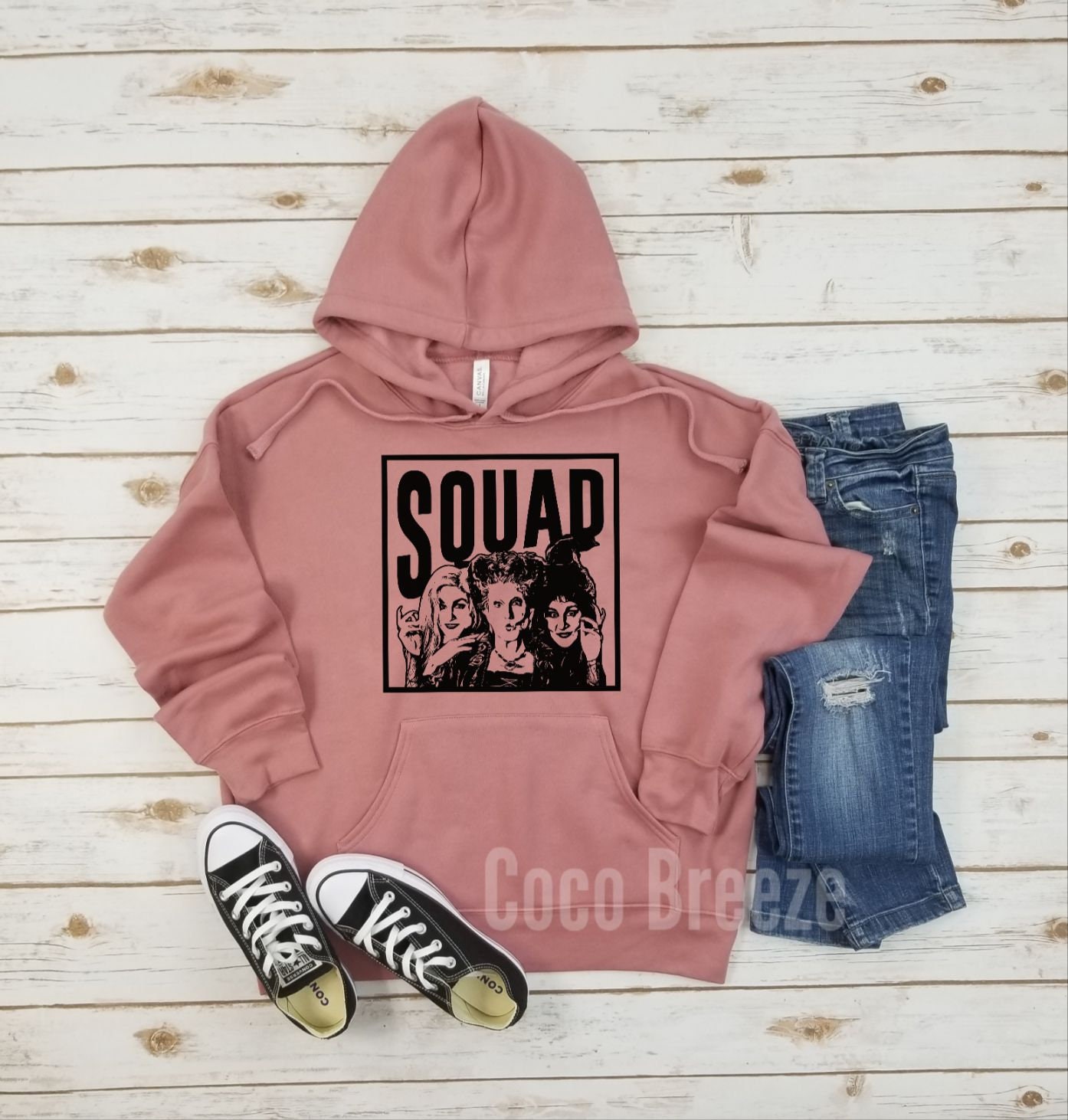 Discover Squad sanderson sisters - unisex fleece hoodie. sanderson sisters, hocus pocus shirt, just bunch of hocus pocus, halloween shirt