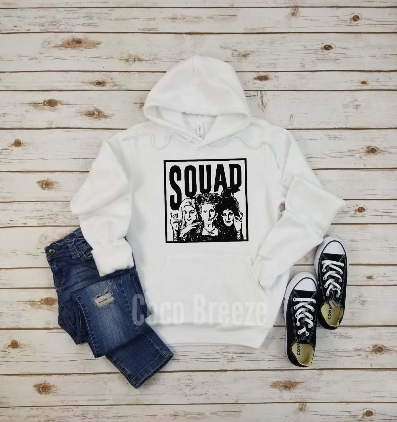 Discover Squad sanderson sisters - unisex fleece hoodie. sanderson sisters, hocus pocus shirt, just bunch of hocus pocus, halloween shirt