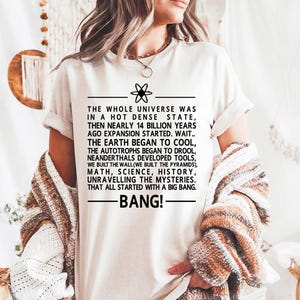 Big Bang Theme - Comfort Colors, Big Bang Cute Gifts, Funny Nerdy TV show, Big Bang fan tee, Sheldon, Leonard, Penny, Funny Nerdy