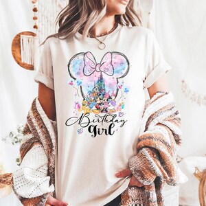 Camisetas de cumpleaños de Disney para niñas: colores cómodos, camisetas de cumpleaños de Disney, camisetas a juego para cumpleaños, camisetas de cumpleaños de Disney para niñas, equipo de cumpleaños, camisetas de cumpleaños