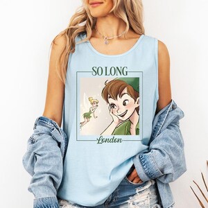 Peter Pan London -  Comfort Colors Tank, Disney Peter Pan Shirt, Disneyland Family Shirt, Disneyworld Tinker Bell, Vintage Disney Peter Pan