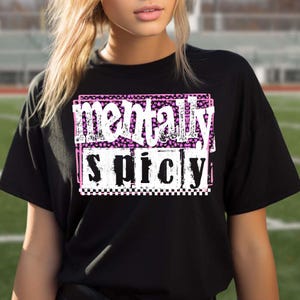 Mentally spicy (White) - Comfort Colors, Sarcastic shirt, Funny Saying Trends Quote shirt, Typography shirt, Vintage 70&#39;s, Trendy shirt
