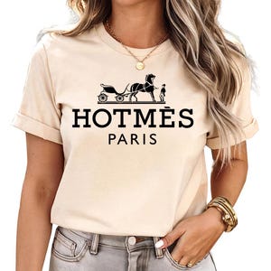 Hotmes Paris - Funny Mom Shirt, Coffee and Lashes shirt, Tired Mom shirt, Makeup Fashion Girly Shirt, French Coffee Shirt, Cute Paris shirt