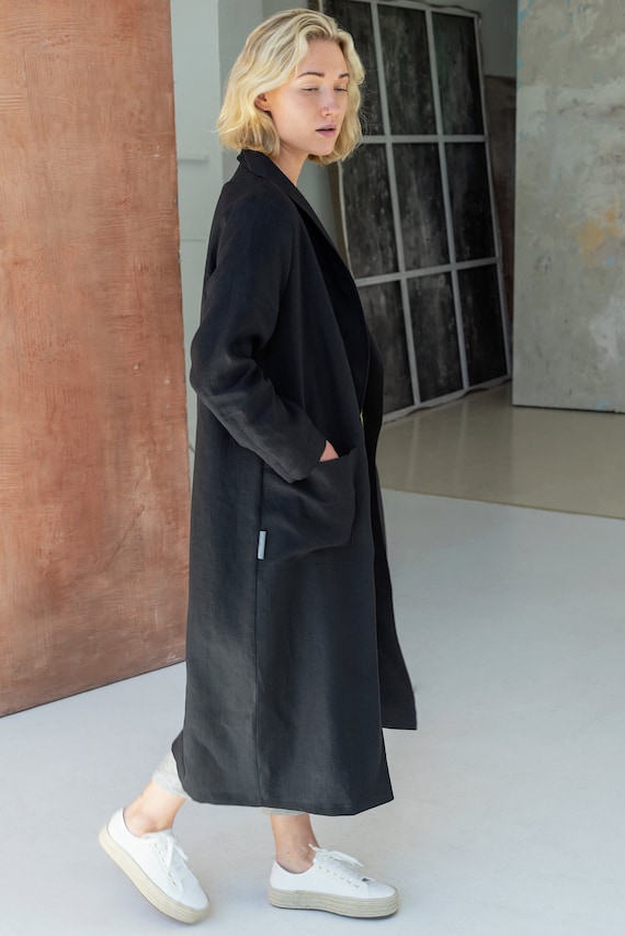 long linen coat