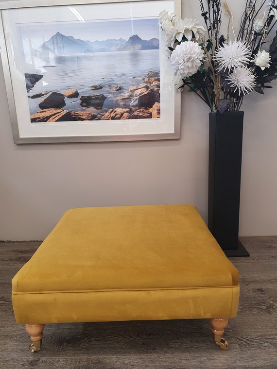 Black square online ottoman coffee table